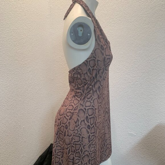 No Boundaries animal print halter dress size L juniors - Picture 3 of 9